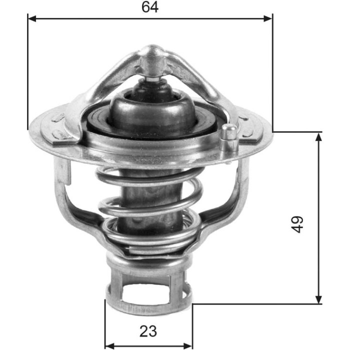 Gates TH04082 Thermostat, Kühlmittel