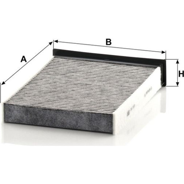MANN-FILTER CUK 2316 Innenraumfilter, Aktivkohlefilter