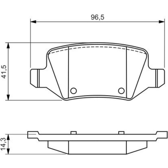 BOSCH 0 986 494 569 Bremsbelagsatz, Scheibenbremse BOSCH 0 986 494 569 Bremsbelagsatz, Scheibenbremse