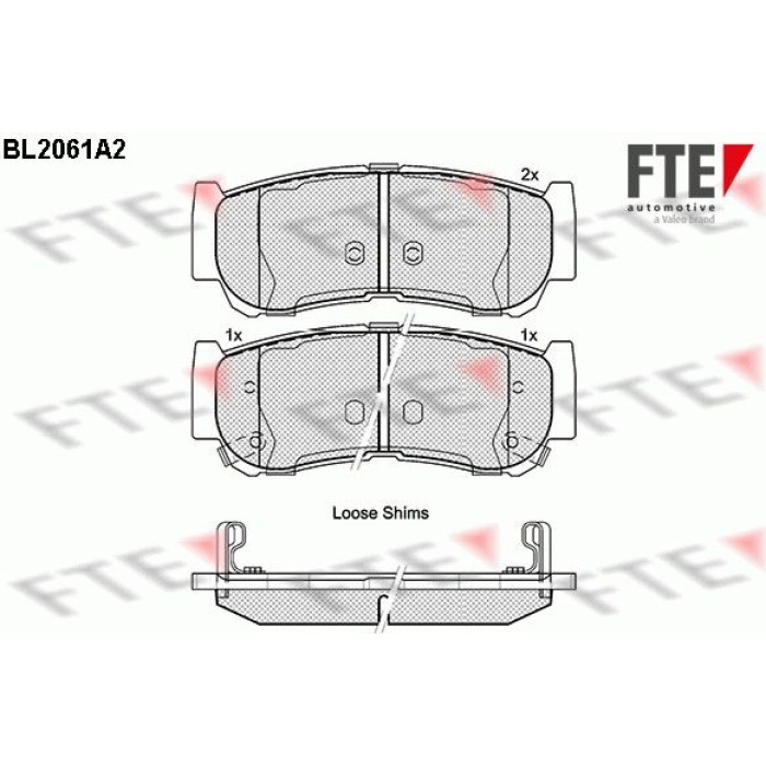 FTE 9010644 Bremsbelagsatz, Scheibenbremse FTE 9010644 Bremsbelagsatz, Scheibenbremse