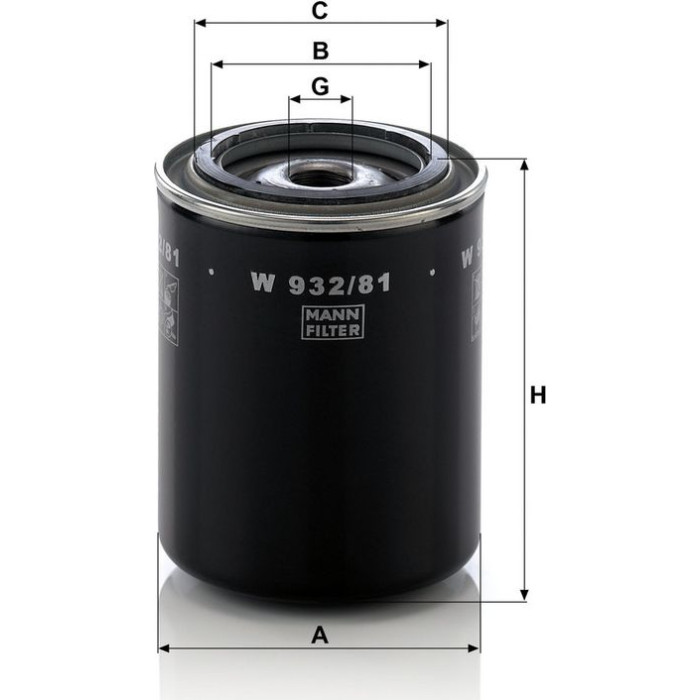 Mann-Filter W 932/81 Ölfilter