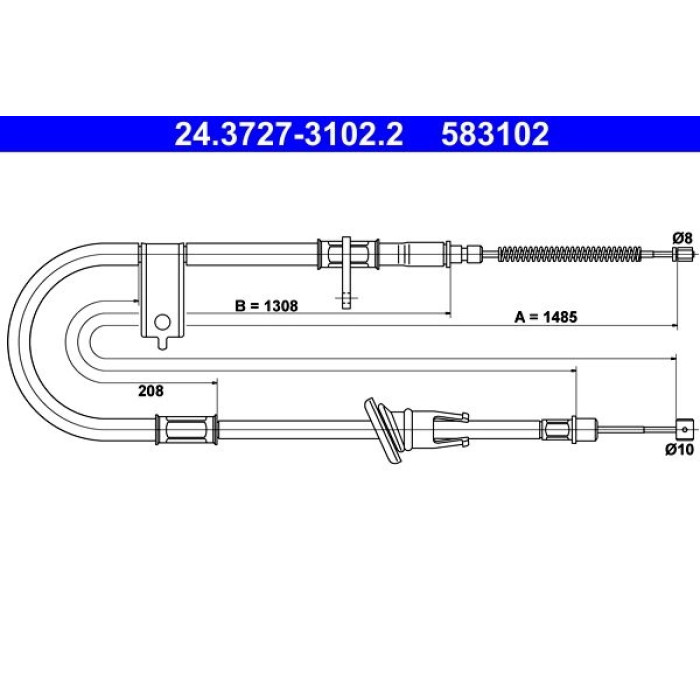 ATE 24.3727-3102.2 Seilzug, Feststellbremse