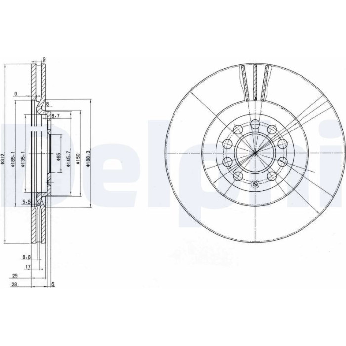 Bremsscheibe BG3528C