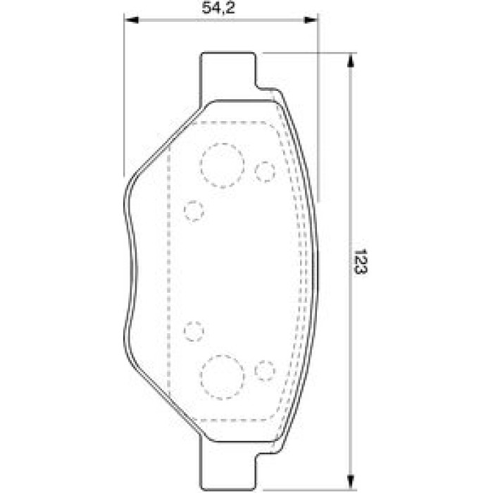 BOSCH 0 986 424 774 Bremsbelagsatz, Scheibenbremse