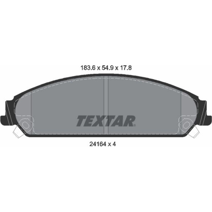 Textar 2416401 Bremsbelagsatz, Scheibenbremse Q+ Textar 2416401 Bremsbelagsatz, Scheibenbremse Q+