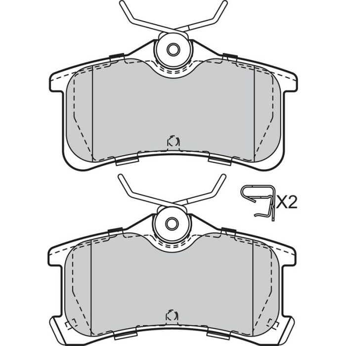 Valeo 598810 Bremsbelagsatz, Scheibenbremse