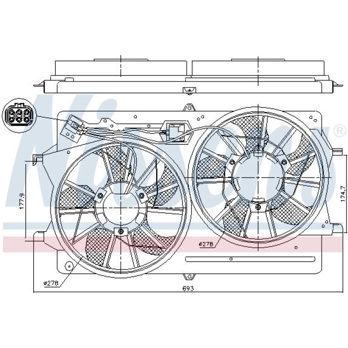 Nissens 85214 Lüfter, Motorkühlung