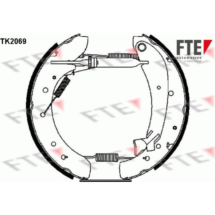 FTE 9110021 Bremsbackensatz FTE 9110021 Bremsbackensatz