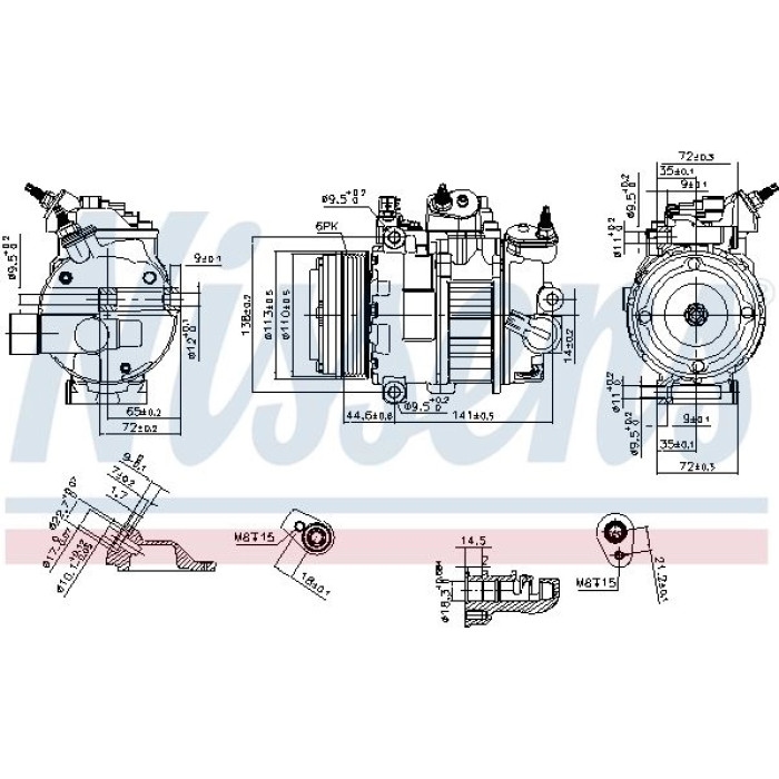 Nissens 890250 Kompressor, Klimaanlage FIRST FIT Nissens 890250 Kompressor, Klimaanlage FIRST FIT