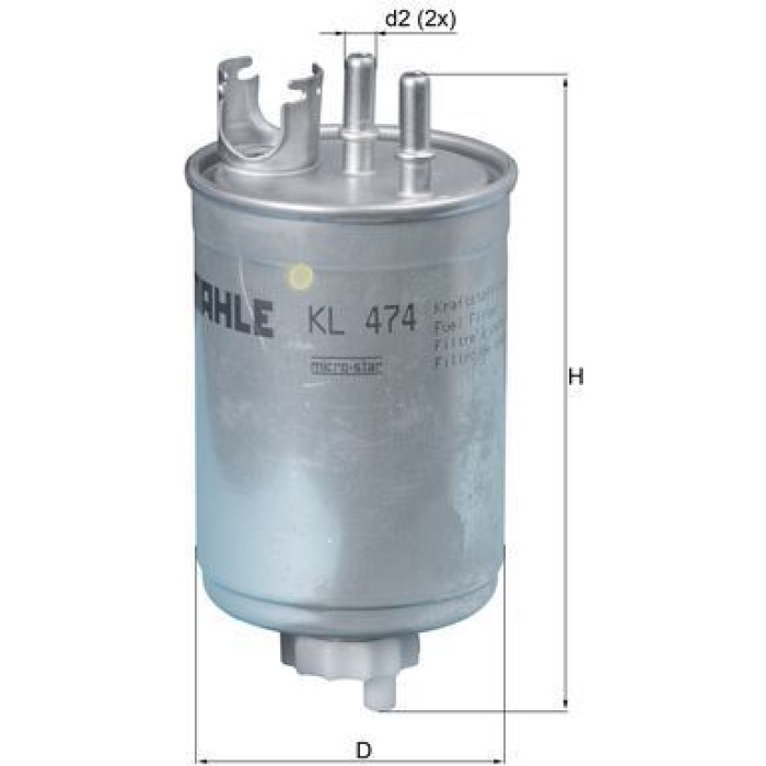 Knecht KL 474 Kraftstofffilter