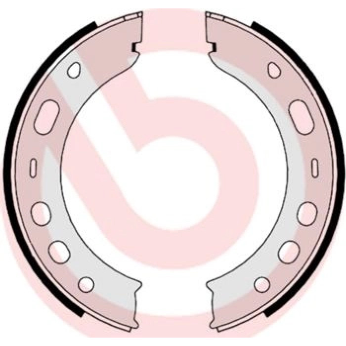 Brembo S 65 503 Bremsbackensatz, Feststellbremse ESSENTIAL LINE