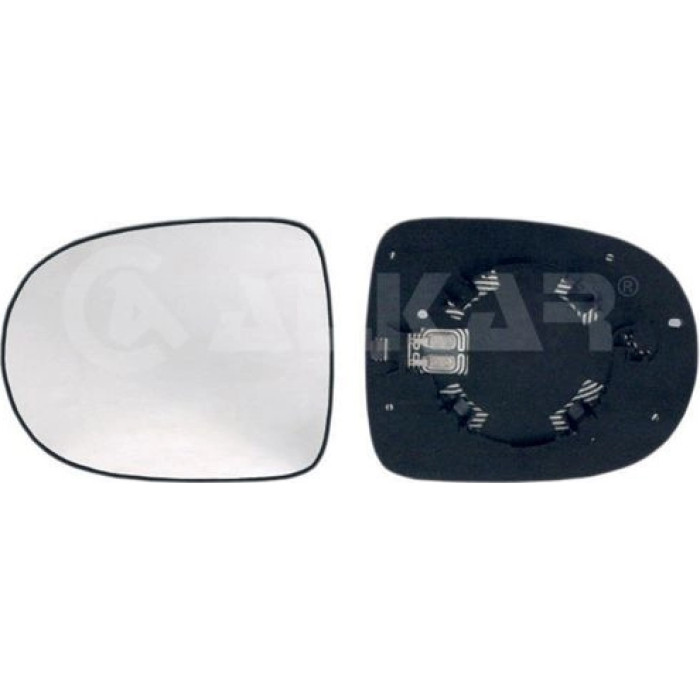 2x Alkar 6432176 Spiegelglas, Außenspiegel 2 x