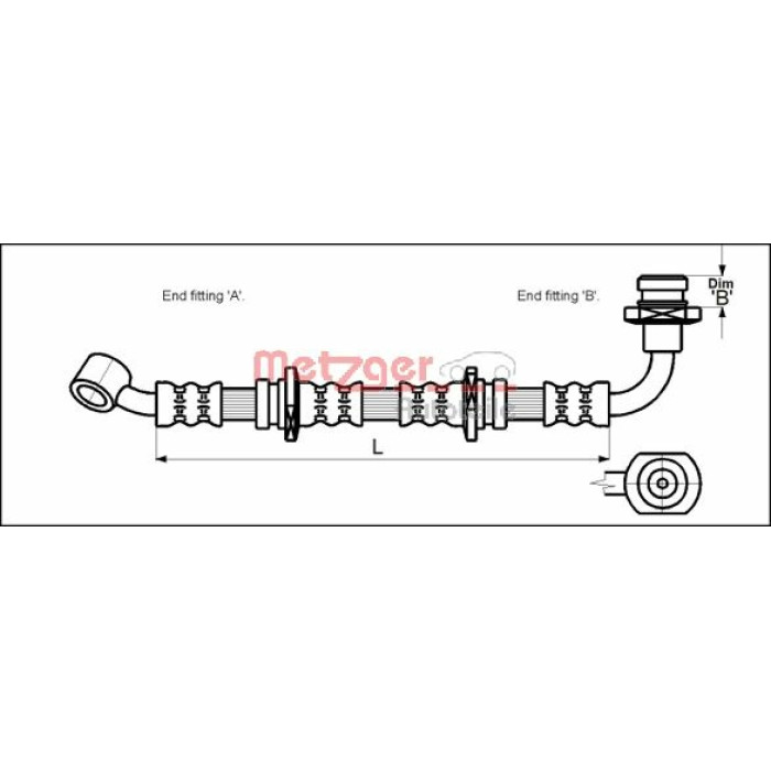 Metzger 4110071 Bremsschlauch