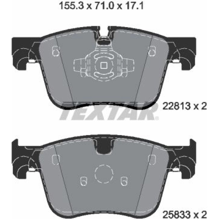 Textar 2281301 Bremsbelagsatz, Scheibenbremse Q+ Textar 2281301 Bremsbelagsatz, Scheibenbremse Q+
