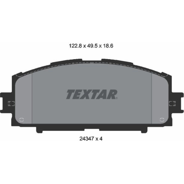 Textar 2434701 Bremsbelagsatz, Scheibenbremse