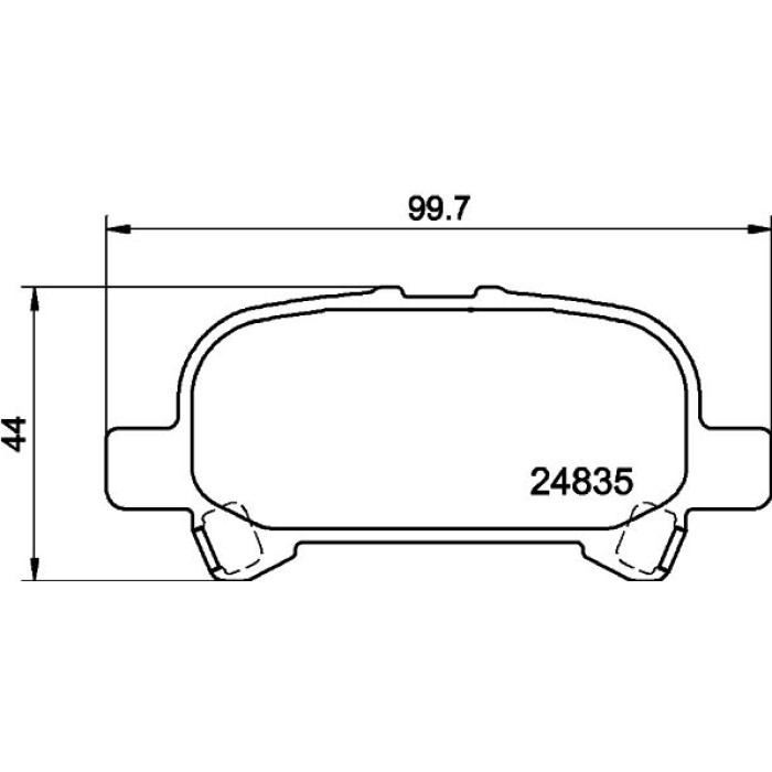 Hella 8DB 355 014-751 Bremsbelagsatz, Scheibenbremse