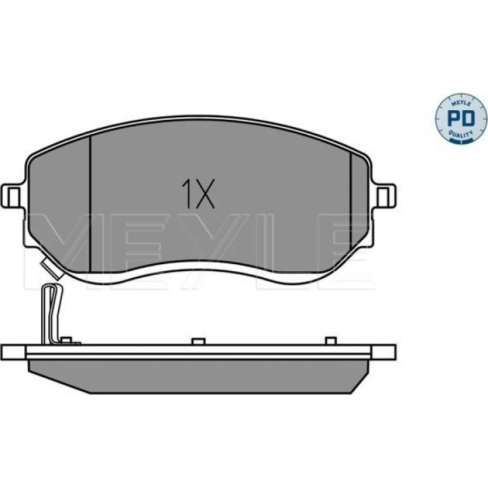 Meyle 025 226 6021/PD Bremsbelagsatz, Scheibenbremse MEYLE-PD: Advanced performance and design Meyle 025 226 6021/PD Bremsbelagsatz, Scheibenbremse MEYLE-PD: Advanced performance and design