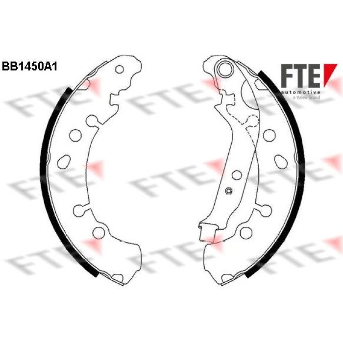 FTE 9100172 Bremsbackensatz FTE 9100172 Bremsbackensatz