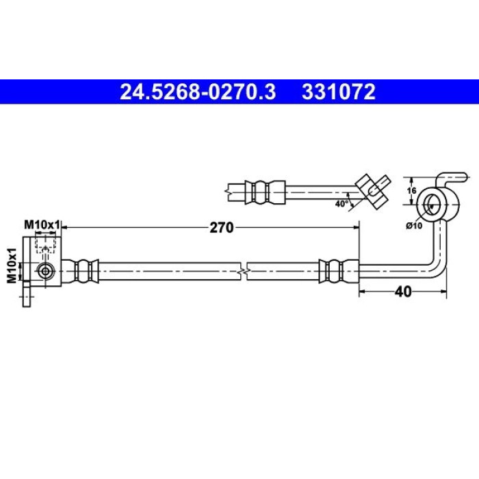 ATE 24.5268-0270.3 Bremsschlauch