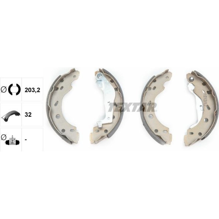 Textar 91057400 Bremsbackensatz Textar 91057400 Bremsbackensatz