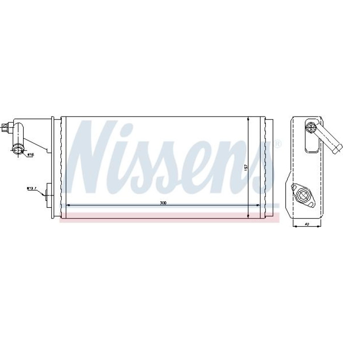 Nissens 71808 Wärmetauscher, Innenraumheizung FIRST FIT Nissens 71808 Wärmetauscher, Innenraumheizung FIRST FIT