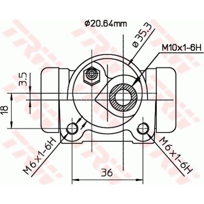 TRW BWF298 Radbremszylinder TRW BWF298 Radbremszylinder