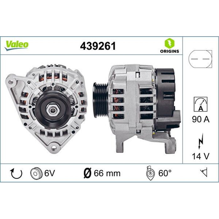 Valeo 439261 Generator ORIGINS - NEW O.E. TECHNOLOGIE