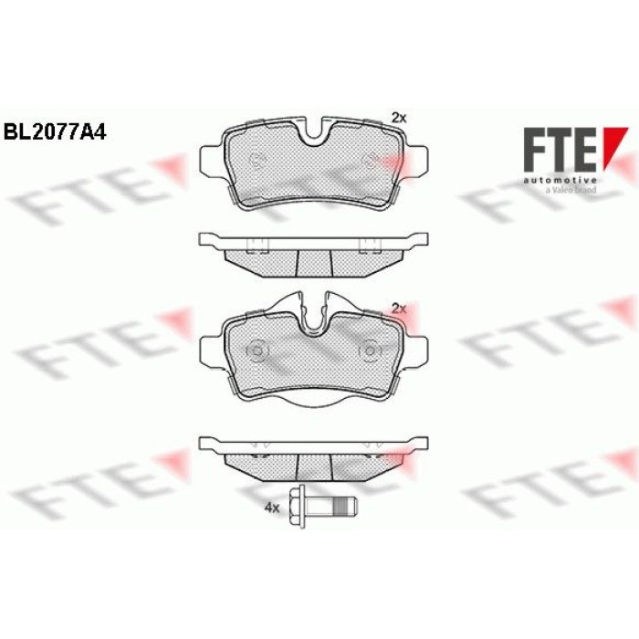 FTE 9010661 Bremsbelagsatz, Scheibenbremse FTE 9010661 Bremsbelagsatz, Scheibenbremse