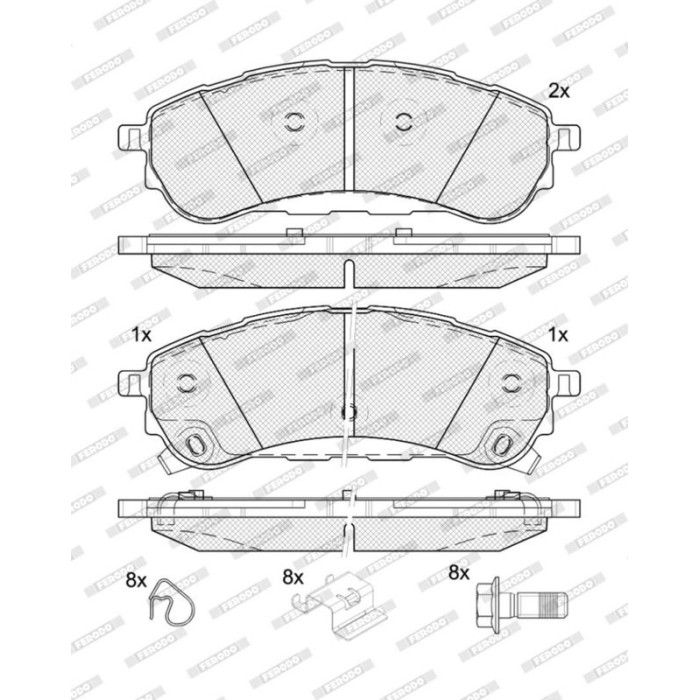 Ferodo FDB5390 Bremsbelagsatz, Scheibenbremse PREMIER ECO FRICTION Ferodo FDB5390 Bremsbelagsatz, Scheibenbremse PREMIER ECO FRICTION