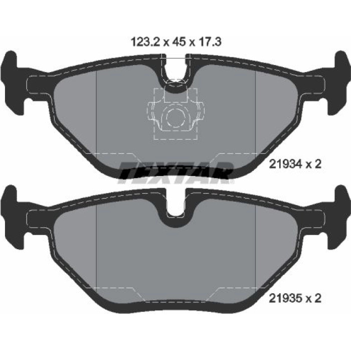 Textar 2193481 Bremsbelagsatz, Scheibenbremse epad Textar 2193481 Bremsbelagsatz, Scheibenbremse epad