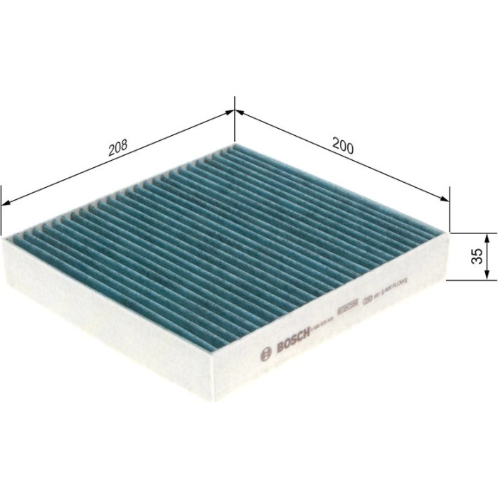 BOSCH 0 986 628 540 Innenraumfilter BOSCH 0 986 628 540 Innenraumfilter