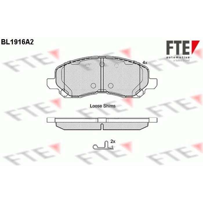 FTE 9010505 Bremsbelagsatz, Scheibenbremse FTE 9010505 Bremsbelagsatz, Scheibenbremse