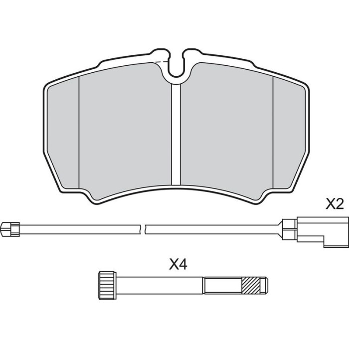 Valeo 601577 Bremsbelagsatz, Scheibenbremse