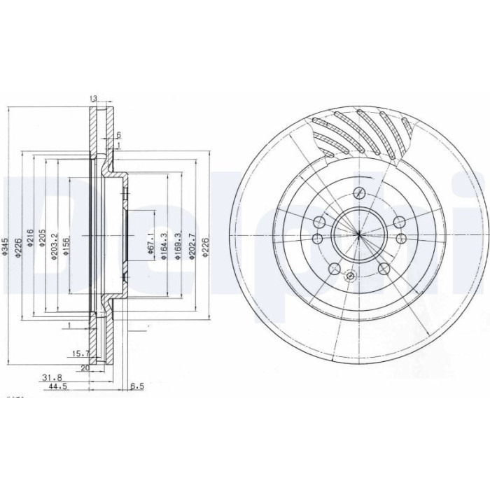 Bremsscheibe BG9759 Bremsscheibe BG9759