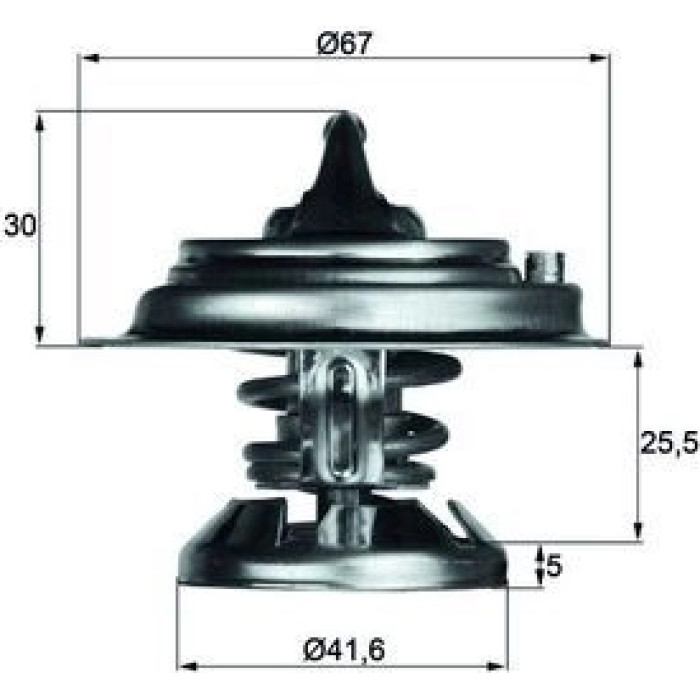 Mahle TX 29 80D Thermostat, Kühlmittel BEHR Mahle TX 29 80D Thermostat, Kühlmittel BEHR
