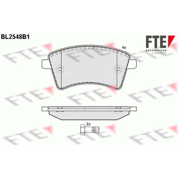 FTE 9010800 Bremsbelagsatz, Scheibenbremse FTE 9010800 Bremsbelagsatz, Scheibenbremse