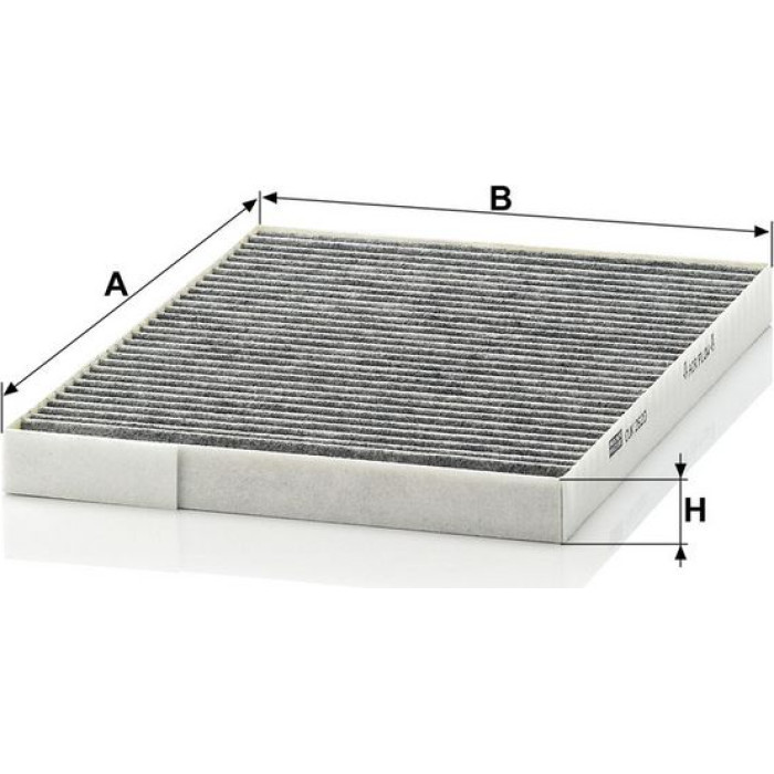 MANN-FILTER CUK 2620 Innenraumfilter, Aktivkohlefilter MANN-FILTER CUK 2620 Innenraumfilter, Aktivkohlefilter