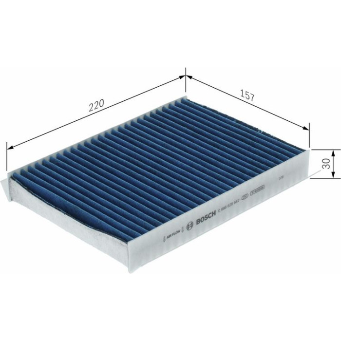 BOSCH 0 986 628 642 Filter, Innenraumluft FILTER+pro BOSCH 0 986 628 642 Filter, Innenraumluft FILTER+pro