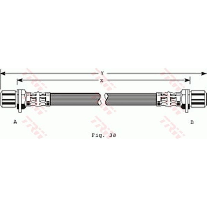 TRW PHA204 Bremsschlauch