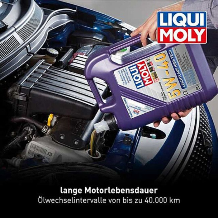 2x LIQUI MOLY 3864 Leichtlauf High Tech 5W-40 Motoröl, 10 L 2x LIQUI MOLY 3864 Leichtlauf High Tech 5W-40 Motoröl, 10 L
