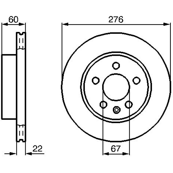 BOSCH 0 986 478 861 Bremsscheibe