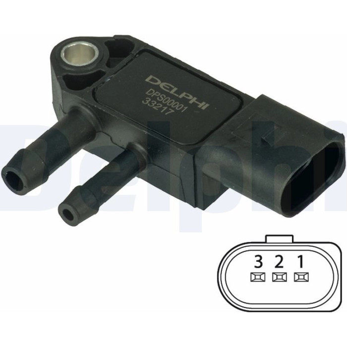 Delphi DPS00001 Sensor, Abgasdruck Delphi DPS00001 Sensor, Abgasdruck