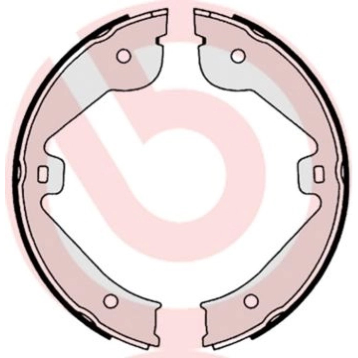 Brembo S 85 536 Bremsbackensatz, Feststellbremse ESSENTIAL LINE Brembo S 85 536 Bremsbackensatz, Feststellbremse ESSENTIAL LINE