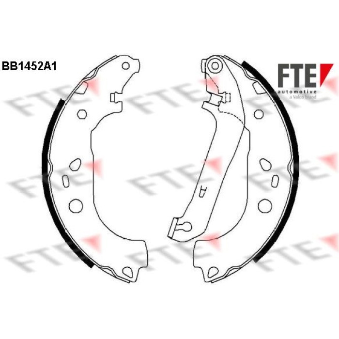 FTE 9100174 Bremsbackensatz FTE 9100174 Bremsbackensatz