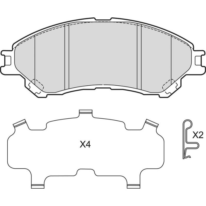 Valeo 601667 Bremsbelagsatz, Scheibenbremse Valeo 601667 Bremsbelagsatz, Scheibenbremse