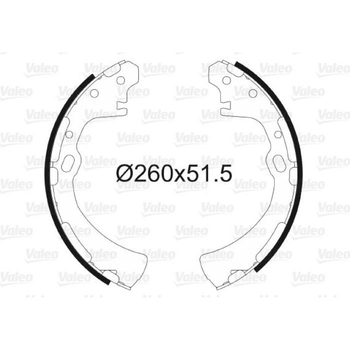 Valeo 562671 Bremsbackensatz Valeo 562671 Bremsbackensatz