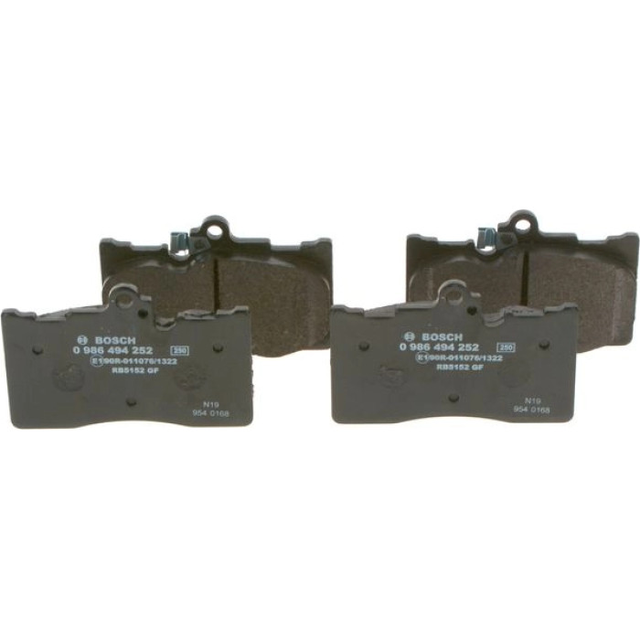 BOSCH 0 986 494 252 Bremsbelagsatz, Scheibenbremse BOSCH 0 986 494 252 Bremsbelagsatz, Scheibenbremse