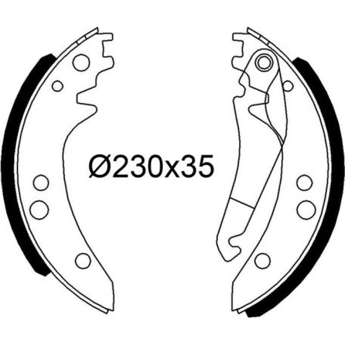 Valeo 564311 Bremsbackensatz