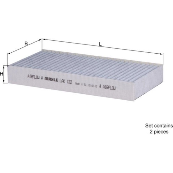 Knecht LAK 122/S Filter, Innenraumluft Knecht LAK 122/S Filter, Innenraumluft