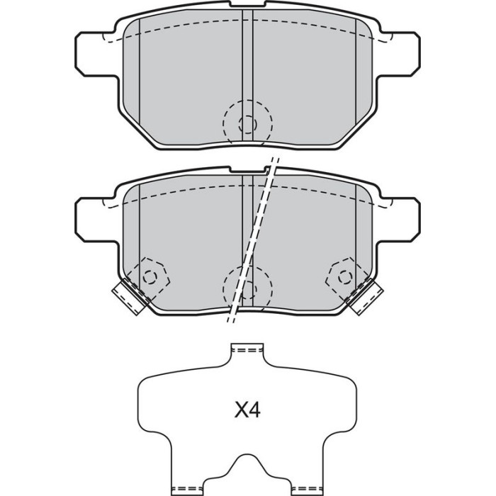 Valeo 601132 Bremsbelagsatz, Scheibenbremse Valeo 601132 Bremsbelagsatz, Scheibenbremse